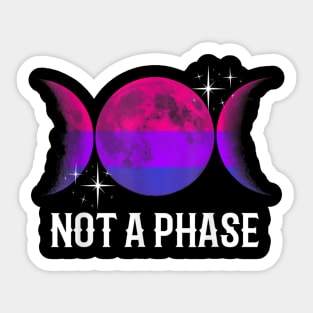 Not A Phase Bisexual Flag Shirt LGBT Bi Gay Pride Moon Gifts TShirt Sticker